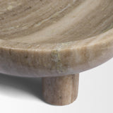Vasca Gray Marble Decorative Pedestal Bowl - Ornate Home