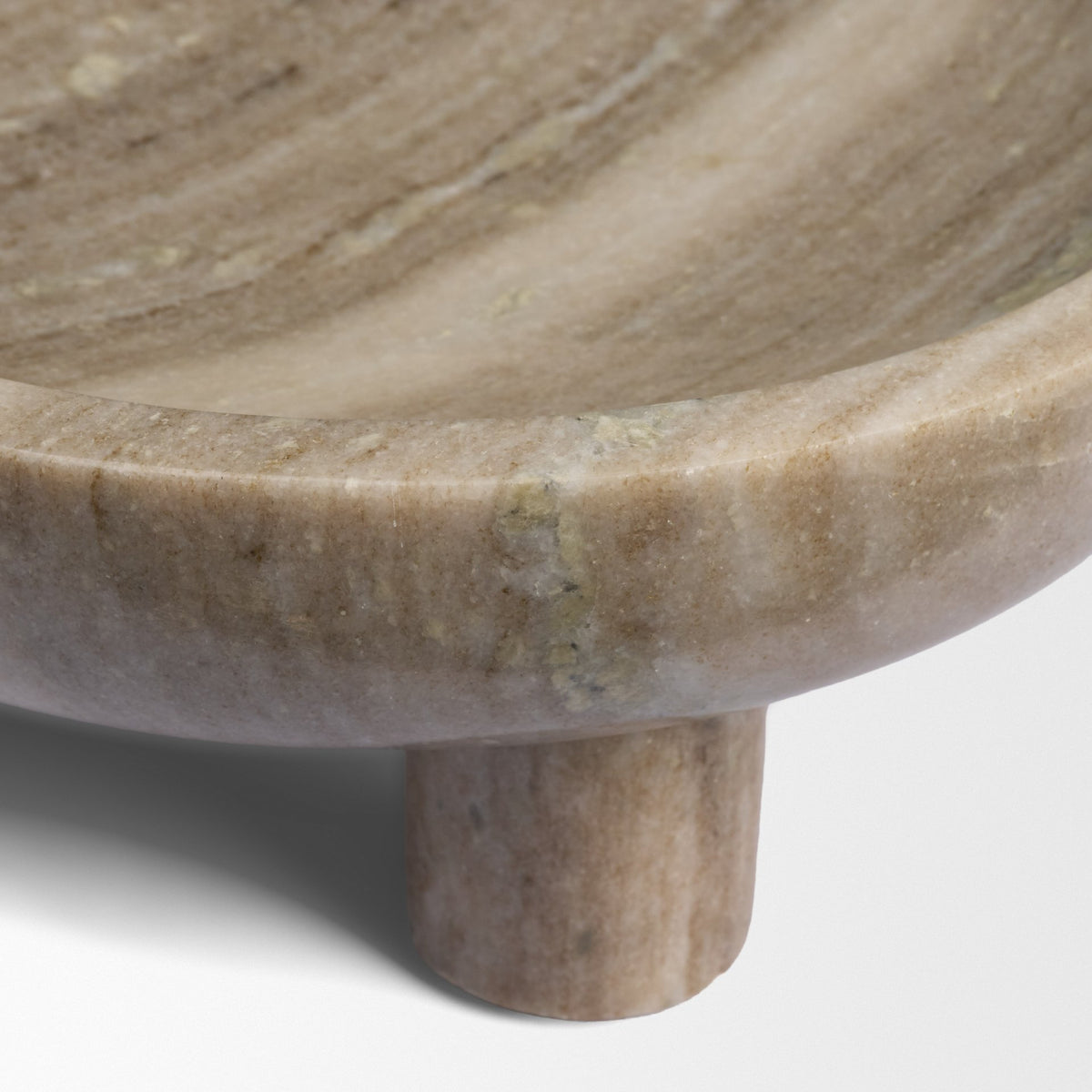 Vasca Gray Marble Decorative Pedestal Bowl - Ornate Home