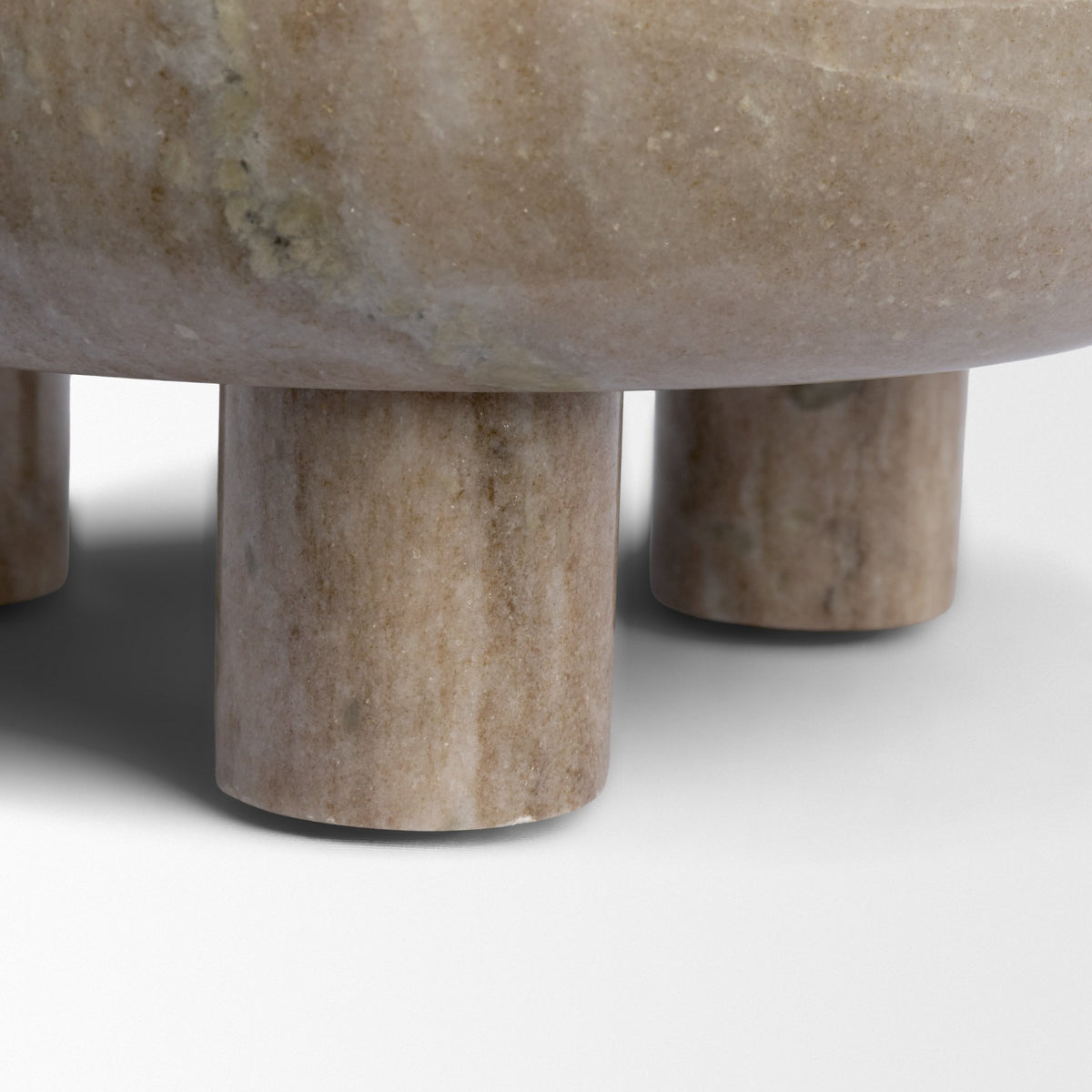 Vasca Gray Marble Decorative Pedestal Bowl - Ornate Home
