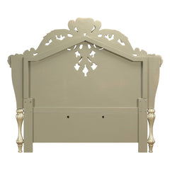 Vatican Gold & Champagne Silver Eastern King Bed - Ornate Home