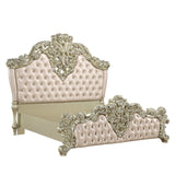 Vatican Gold & Champagne Silver Eastern King Bed - Ornate Home