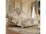 Vatican Gold & Champagne Silver Eastern King Bed - Ornate Home