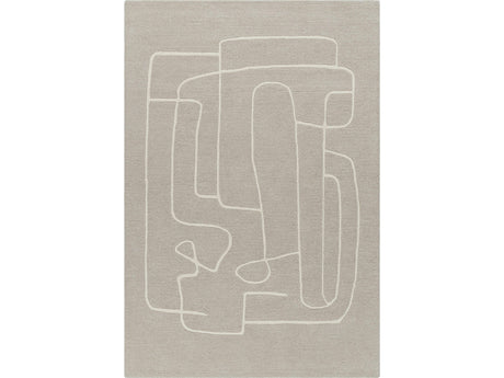 Vatsa Gray Abstract Area Rug - Ornate Home