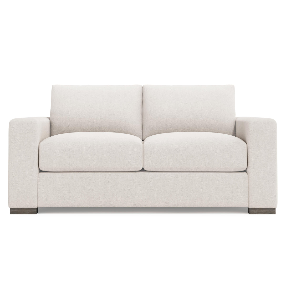 Vaughn Aged Grey - Cerused Loveseat Without Pillows - Ornate Home