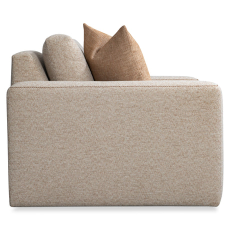 Vaughn Beige/Tan Fabric Swivel Chair - Ornate Home