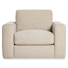 Vaughn Beige/Tan Fabric Swivel Chair - Ornate Home