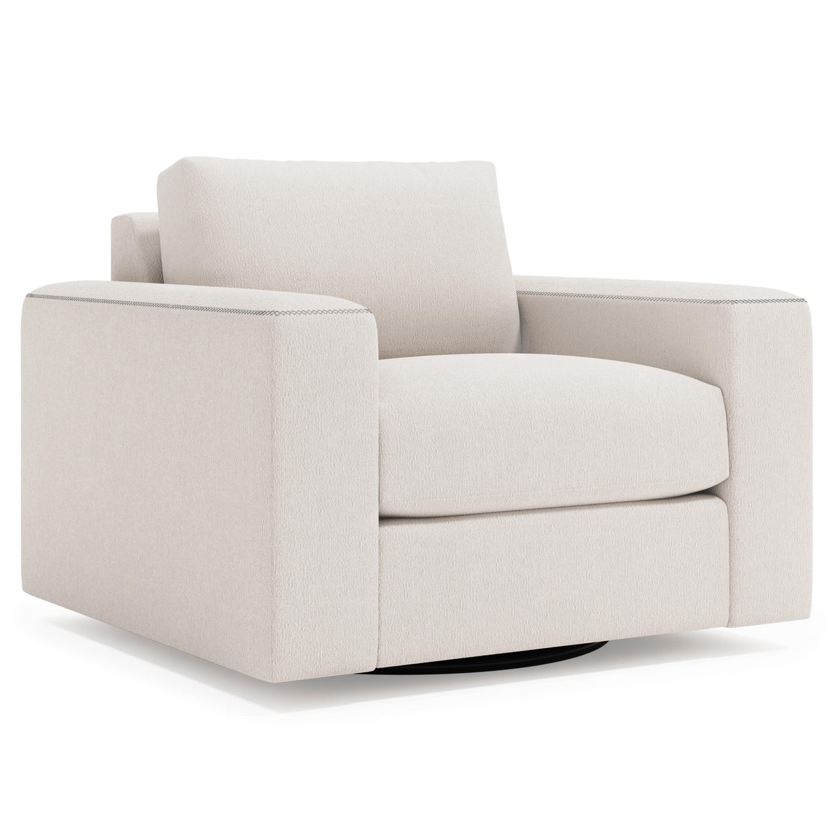 Vaughn Black Swivel Chair - Ornate Home