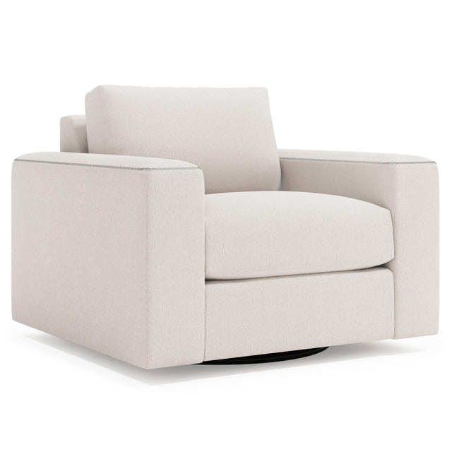 Vaughn Black Swivel Chair - Ornate Home
