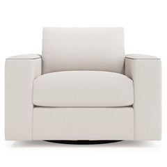 Vaughn Black Swivel Chair - Ornate Home
