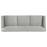 Vaughn Grey 2-piece Fabric Upholstered Flared Arm Sofa Set - Ornate Home