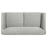 Vaughn Grey 3-piece Fabric Upholstered Flared Arm Sofa Set - Ornate Home
