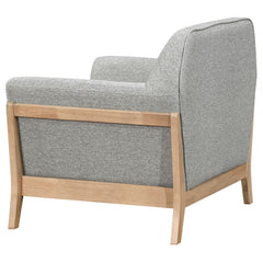 Vaughn Grey Fabric Upholstered Flared Arm Accent Chair - Ornate Home