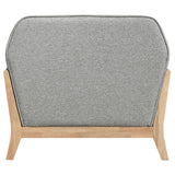 Vaughn Grey Fabric Upholstered Flared Arm Accent Chair - Ornate Home