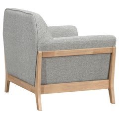 Vaughn Grey Fabric Upholstered Flared Arm Accent Chair - Ornate Home