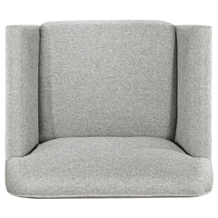 Vaughn Grey Fabric Upholstered Flared Arm Accent Chair - Ornate Home