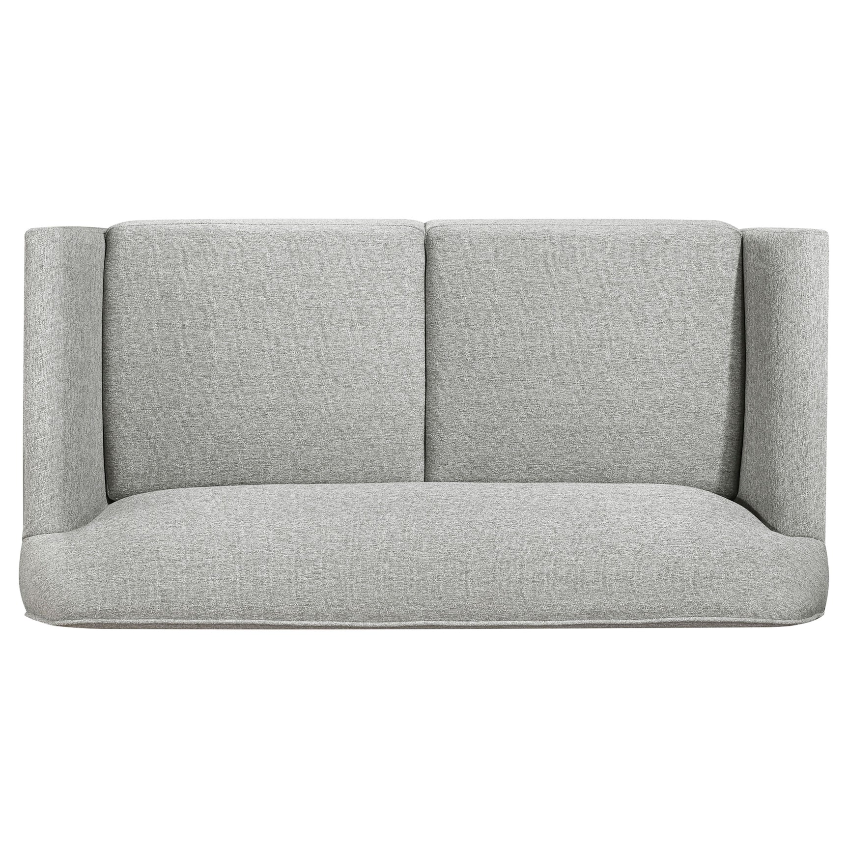 Vaughn Grey Fabric Upholstered Flared Arm Loveseat - Ornate Home
