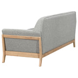 Vaughn Grey Fabric Upholstered Flared Arm Sofa - Ornate Home