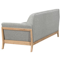 Vaughn Grey Fabric Upholstered Flared Arm Sofa - Ornate Home