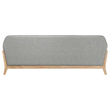 Vaughn Grey Fabric Upholstered Flared Arm Sofa - Ornate Home