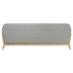 Vaughn Grey Fabric Upholstered Flared Arm Sofa - Ornate Home