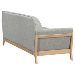 Vaughn Grey Fabric Upholstered Flared Arm Sofa - Ornate Home