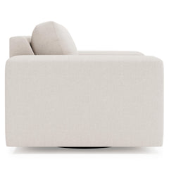 Vaughn Ivory Swivel Chair Without Pillows - Ornate Home