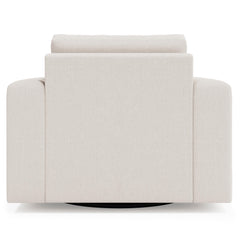 Vaughn Ivory Swivel Chair Without Pillows - Ornate Home