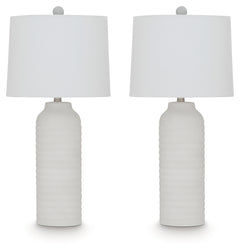 Vauville White Table Lamp (Set of 2) - Ornate Home