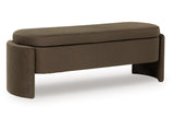 Vavuniya Brown Storage Bench - Ornate Home