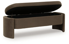 Vavuniya Brown Storage Bench - Ornate Home