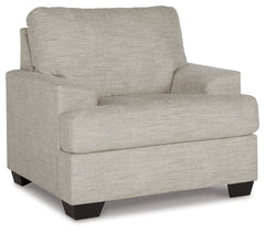 Vayda Gray Chair and Ottoman - Ornate Home