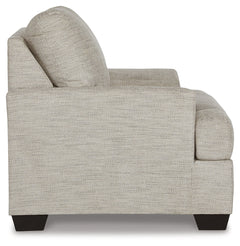 Vayda Gray Chair and Ottoman - Ornate Home