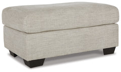 Vayda Gray Chair and Ottoman - Ornate Home