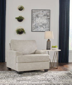 Vayda Gray Chair and Ottoman - Ornate Home
