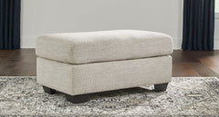 Vayda Gray Chair and Ottoman - Ornate Home