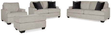 Vayda Gray Sofa, Loveseat, Chair and Ottoman - Ornate Home