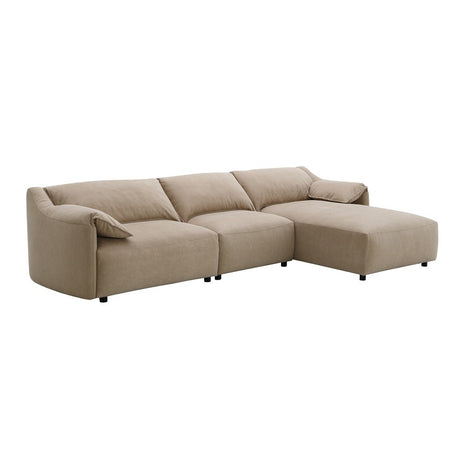 Veata Brown Sectional Sofa - Ornate Home