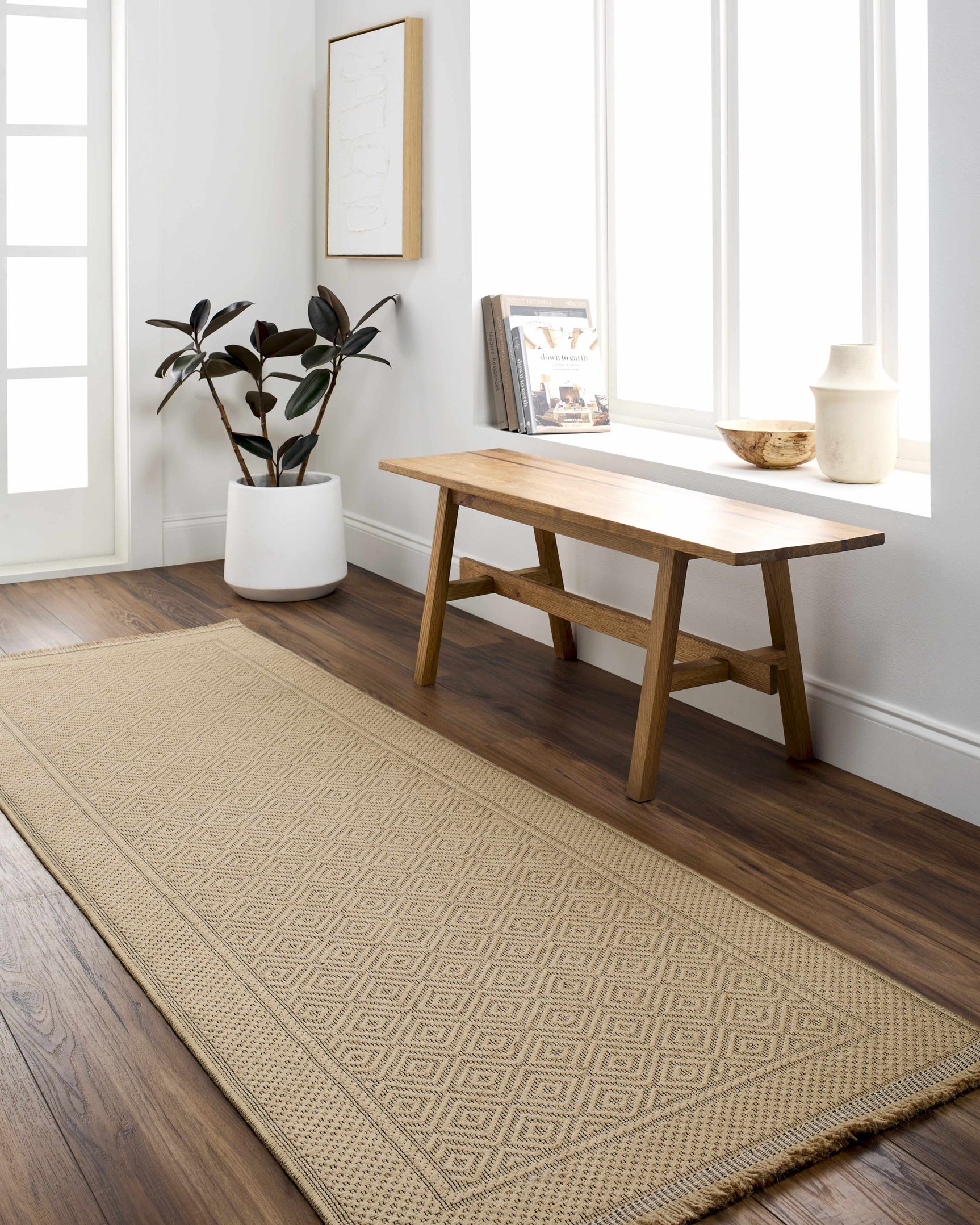 Veata Washable Jute Area Rug - Clearance - Ornate Home