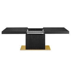 Vector Black/Gold Expandable Dining Table - Ornate Home