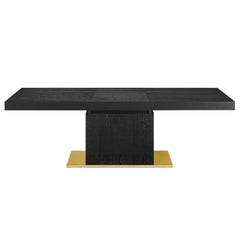 Vector Black/Gold Expandable Dining Table - Ornate Home