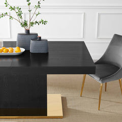 Vector Black/Gold Expandable Dining Table - Ornate Home
