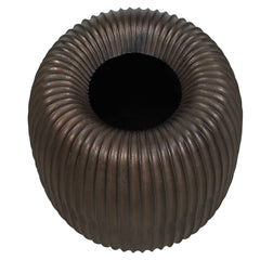 Vector Ridge Bronze Indoor-Outdoor Planter - Ornate Home