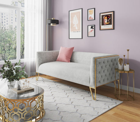 Vector Sofa in Grey and Gold - Ornate Home