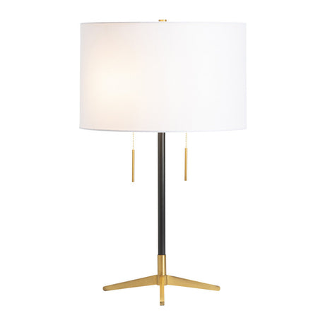 Veda Black/Gold Table Lamp (Set of 2) - Ornate Home