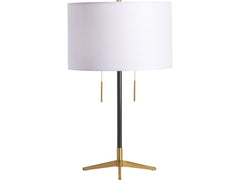 Veda Black/Gold Table Lamp (Set of 2) - Ornate Home