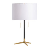 Veda Black/Gold Table Lamp (Set of 2) - Ornate Home