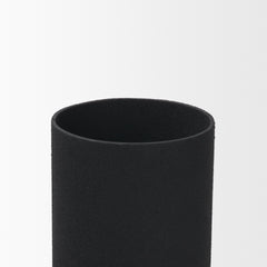 Veda Black Large Metal Geometric Vase - Ornate Home