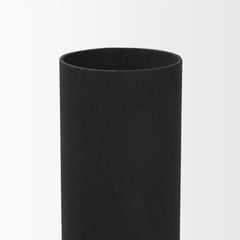 Veda Black Large Metal Geometric Vase - Ornate Home