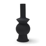 Veda Black Small Metal Geometric Vase - Ornate Home