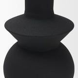 Veda Black Small Metal Geometric Vase - Ornate Home